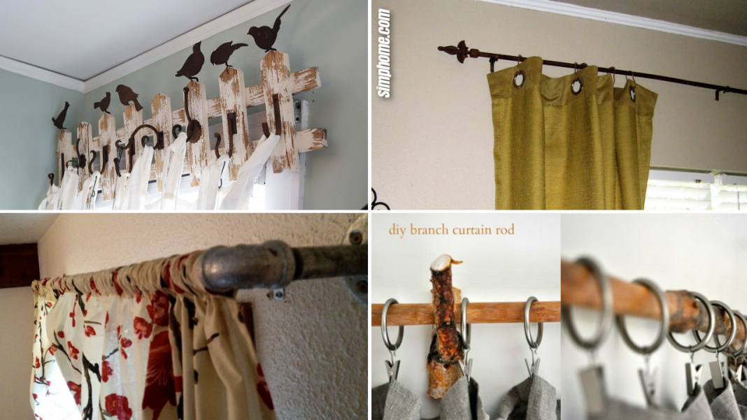 Diy Curtain Rod Ideas Simphome