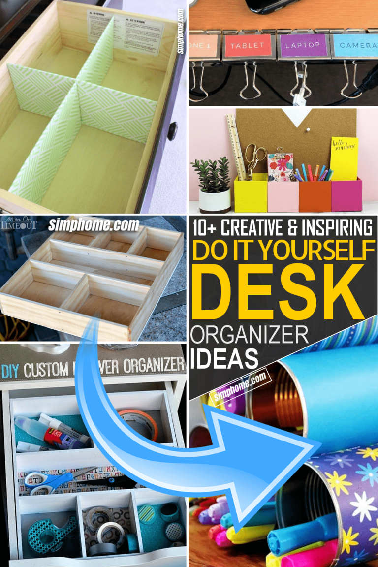 10 DIY Desk Organizer Ideas - Simphome