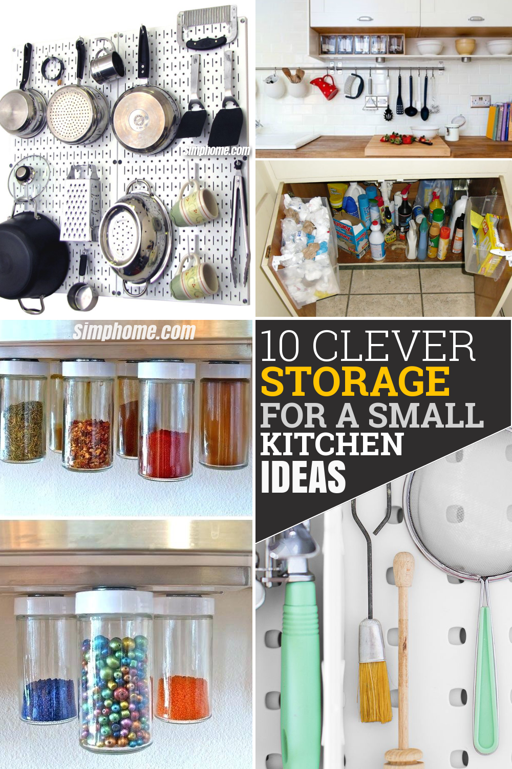 10 Clever Storage For A Small Kitchen Ideas Simphome   10 Clever Storage For A Small Kitchen Idea Via Simphome Pinterest Image.webp