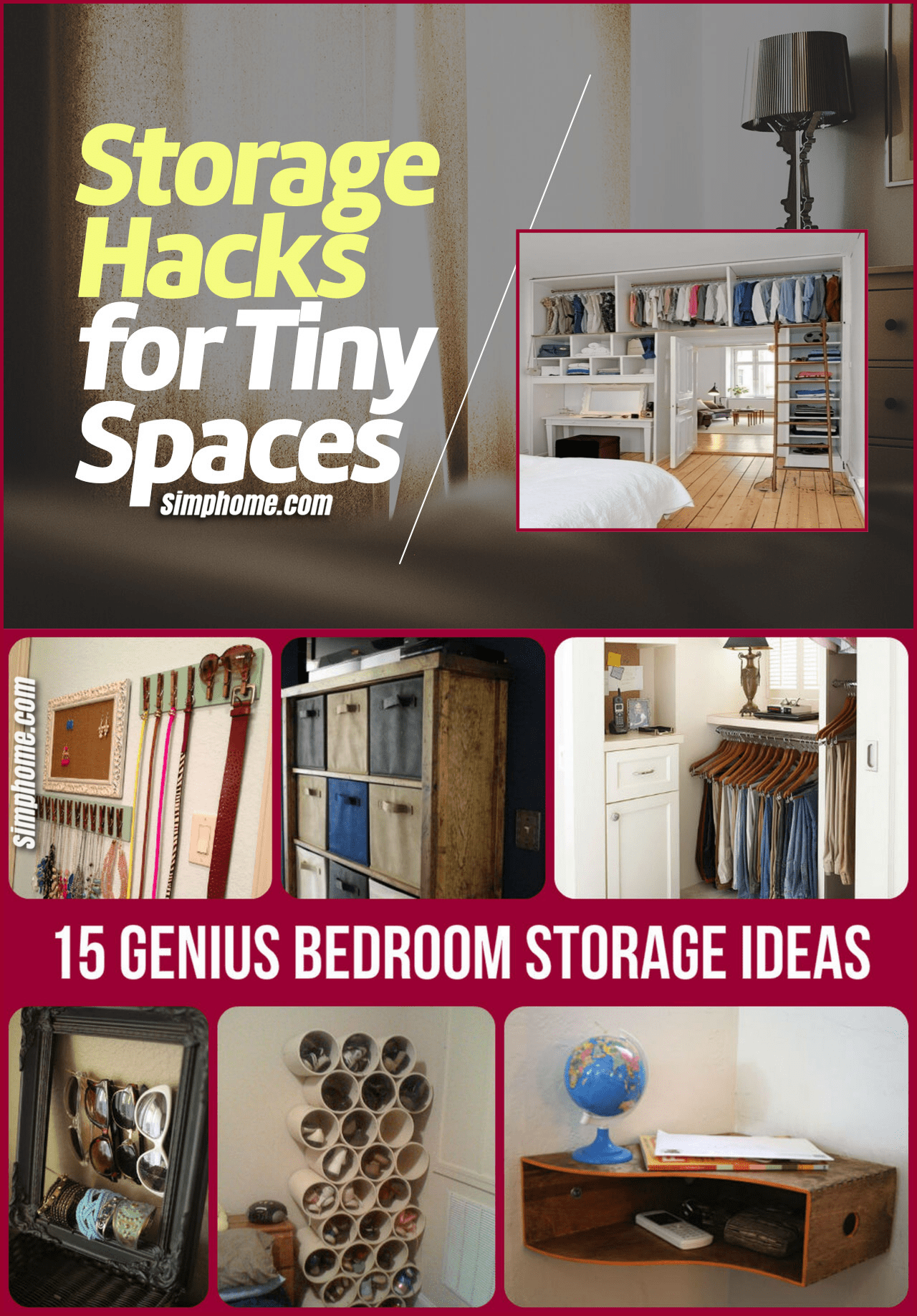 10 DIY Small Bedroom Storage Ideas - Simphome