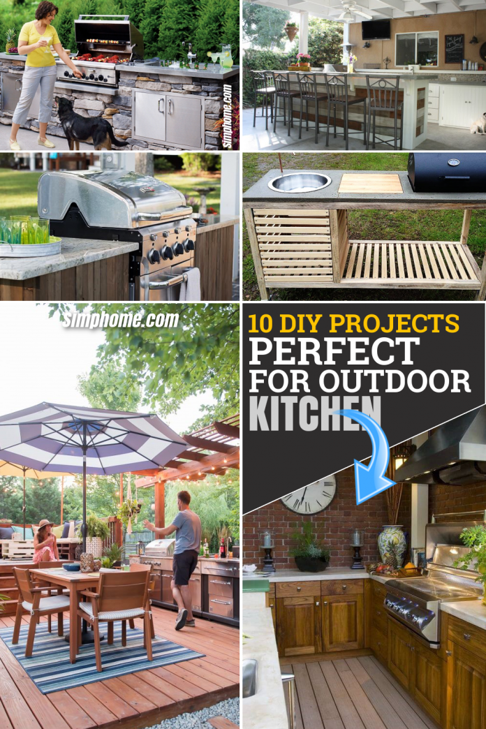 10 DIY Projects for Outdoor Kitchen - Simphome