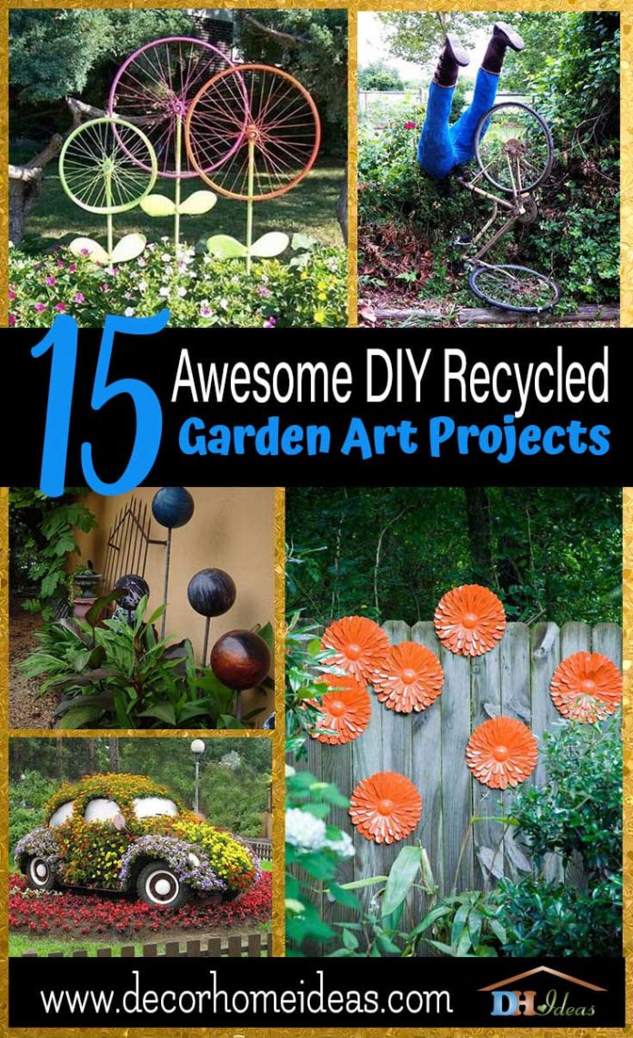 10 DIY Garden Art Ideas - Simphome