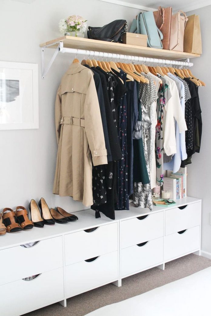 10 Clothes Storage Idea that Would Work Even without A Closet - Simphome