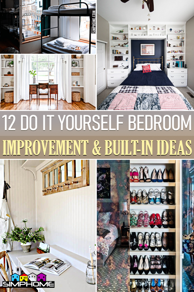 12 Do It Yourself Bedroom Built-In Ideas - Simphome