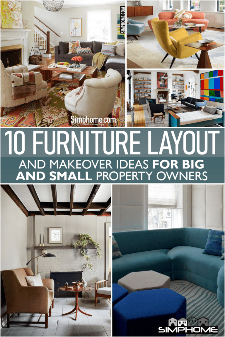 10 Furniture Layouts for Big or Small Space Ideas - Simphome