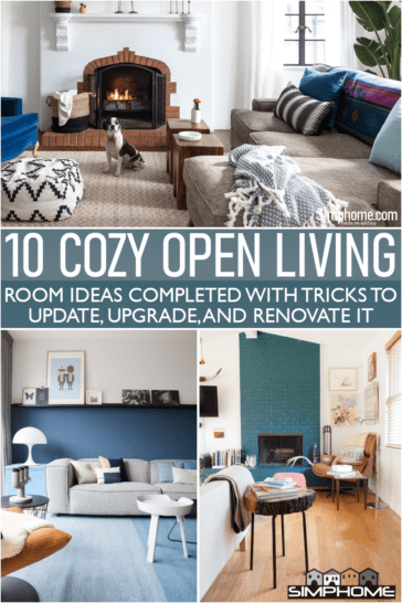 10 Cozy Open Plan Living Room Ideas - Simphome