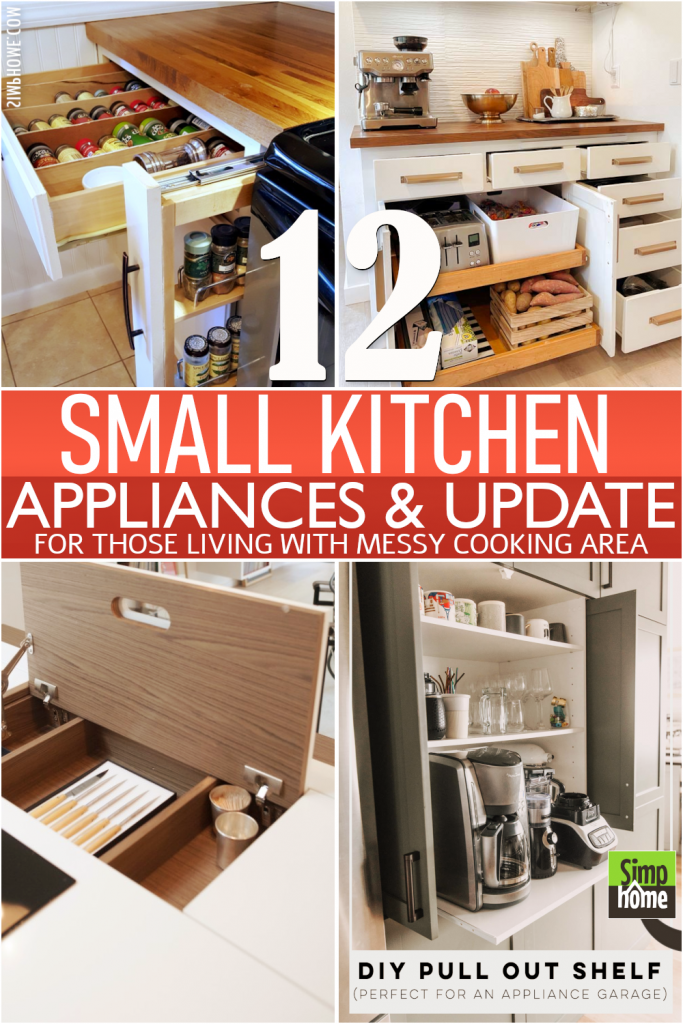 12 Small Kitchen Appliance Storage Project ideas - Simphome